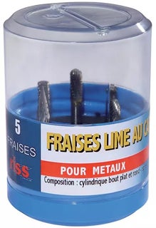 Rotating machine file set 5-piece Riss 6mm