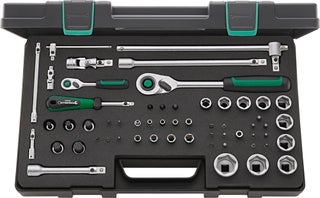 Hylsysarja 1/4" + 1/2" Stahlwille 40/52/45/12QR QuickRelease 57-os