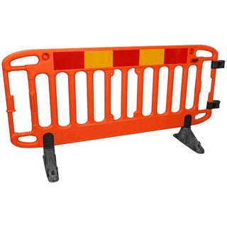 Boundary fence 2M Orange with orange pedestals